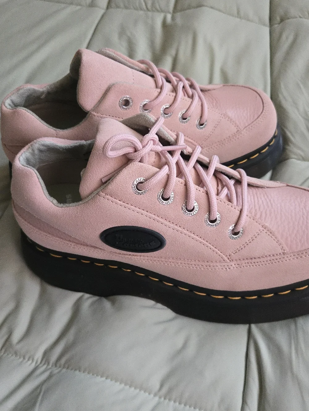 Dr. Martens Airwair Women Size 8 Platform Buzz 51 Powder Pink Suede 042026 - Picture 7 of 9